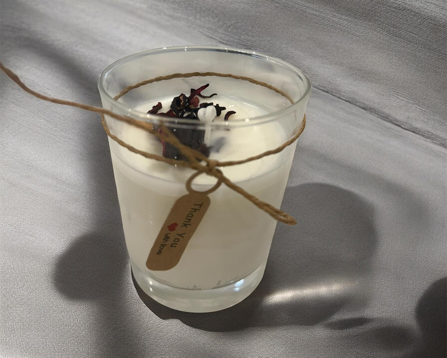 Natural Hibiscus Tea Candle Duo