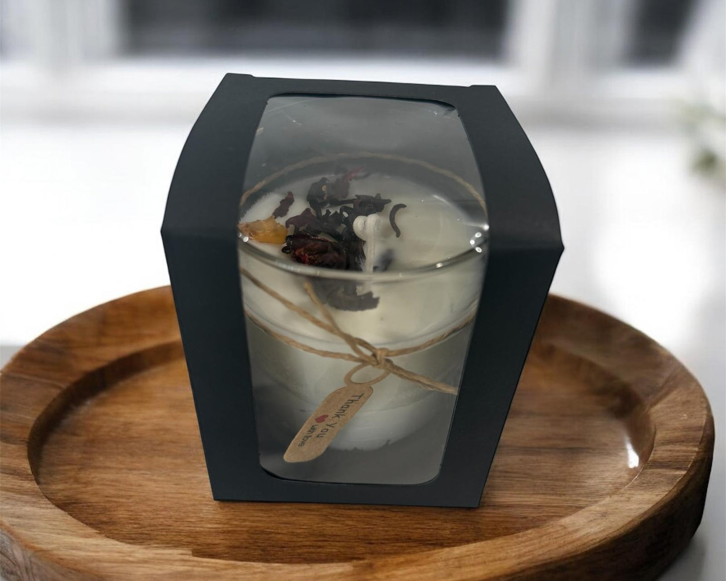 Natural Hibiscus Tea Candle Duo