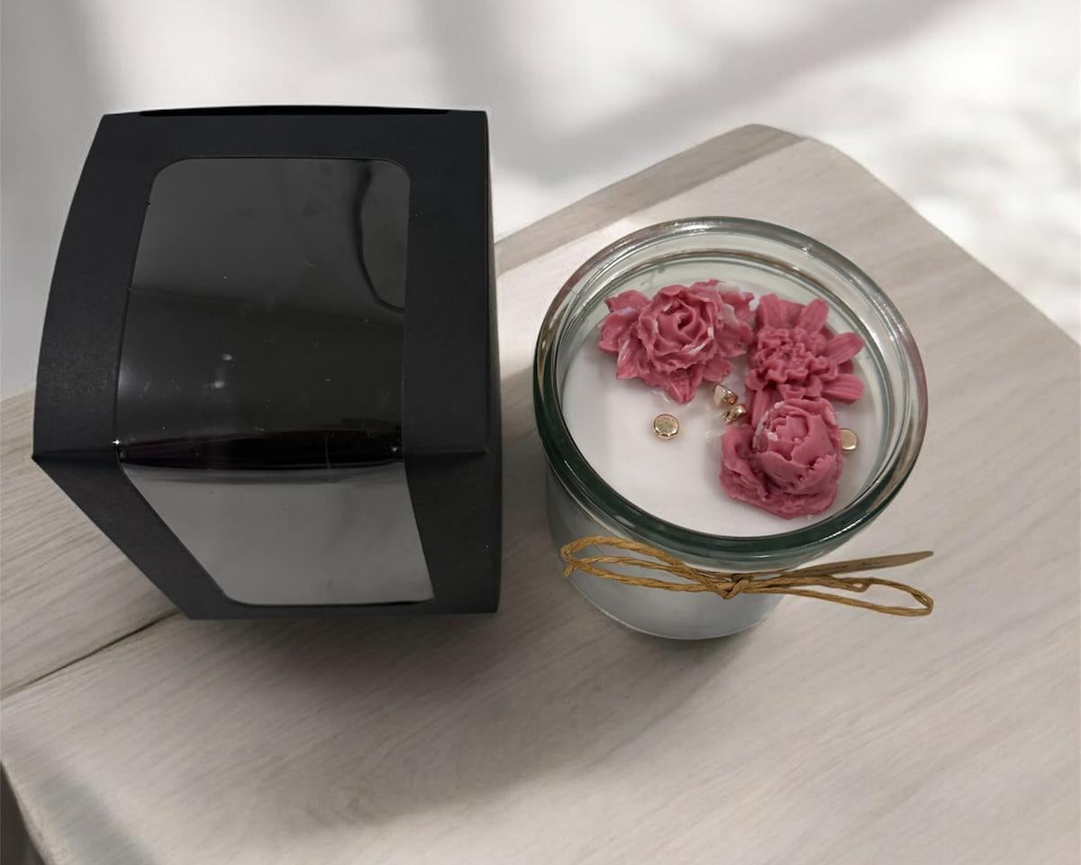 Nordic forest Glass Candle