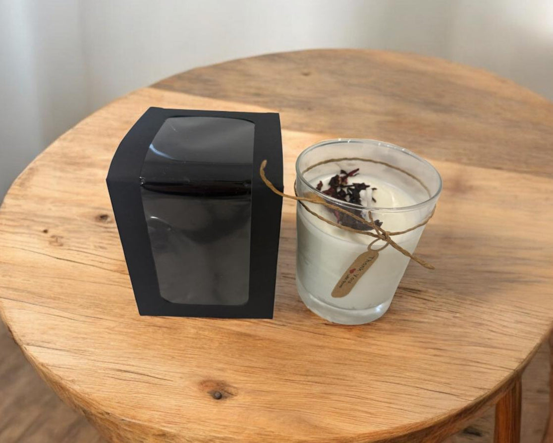 Natural Hibiscus Tea Candle Duo